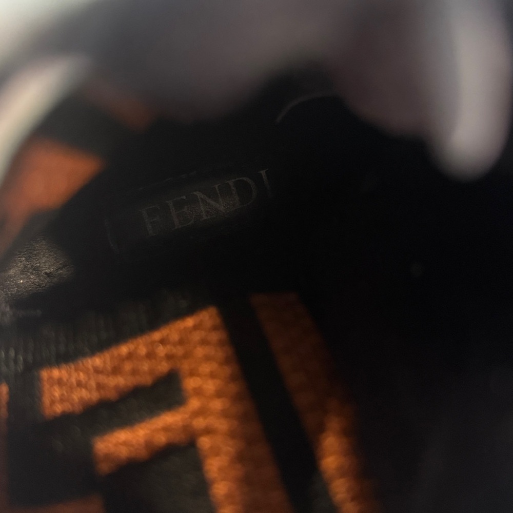 Fendi Boots Unisex junior biker boots in leather and fabric size between eu29 - Picture 7 of 10